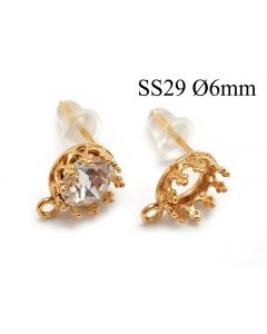 95016-956346b-brass-round-crown-bezel-cup-post-earrings-6mm-with-loop.jpg