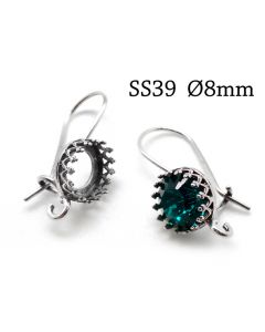 956352b-brass-ear-wire-round-crown-bezel-earrings-settings-8mm-with-open-loop.jpg