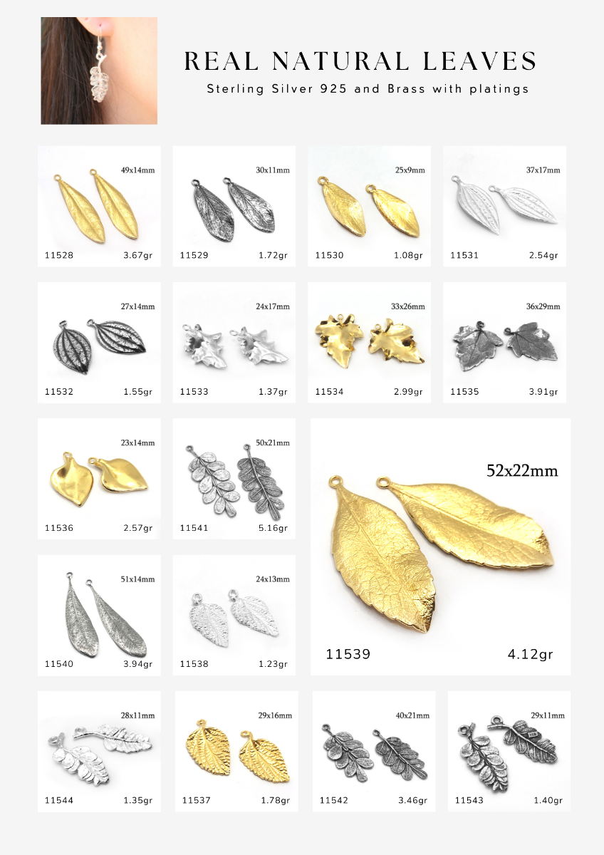 Natural Leaves Pendants